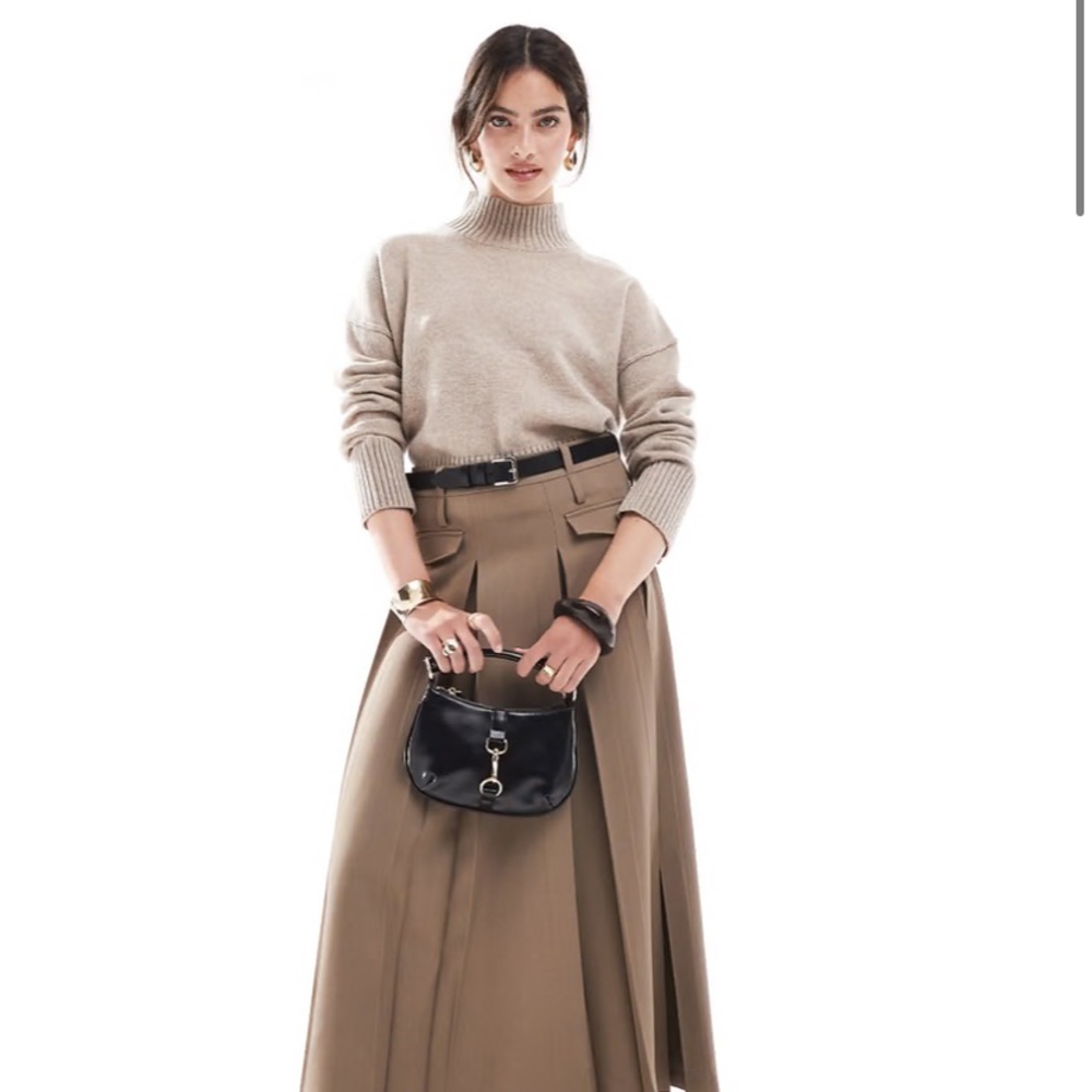 Asos tan turtle neck sweater